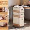 Gabinete de Almacenamiento Debajo del Escritorio de Oficina Tipo Cajón Multicapa con Ruedas Estantería de Almacenamiento para Libros, Papelería, Bocadillos, Juguetes para Dormitorio Estudiantil