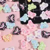 Pajarita Colorida Mini Tamaño Pequeño Clip para Uñas Imán para Nevera Pegamento en Crema Accesorios DIY Parches para Ropa Mayoreo