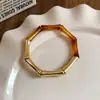 Pulsera Geométricamente Manchada de Resina Dopamina Colorida, Lujo Ligero, Pulsera de Nicho de Gama Alta, Pulsera Versátil Transfronteriza Europea y Americana