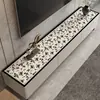 Tapete elegante e estiloso para rack de TV, toalha de mesa lavável, à prova d'água e à prova de óleo, tapete protetor para bancada de sapateira e adega
