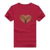 2025 AliExpress wish ebay comercio exterior estación independiente camiseta de manga corta estampada con forma de corazón para mujer