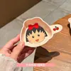 Desenho Fofo Infantil Chibi Maruko-Chan Tigela Cerâmica Duas Alças Tigela Doméstica com Alça Tigela de Arroz para Meninas Louças de Estudante