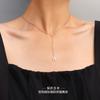 Collar de estrella de cinco puntas con borlas triangulares geométricas de estilo europeo y americano, collar de clavícula femenino de acero de titanio y oro de 18 quilates P951