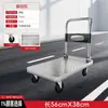 Carrinho de mão pequeno, carrinho de mão de chapa de aço, carrinho utilitário, carrinho de plataforma doméstico, reboque portátil, carrinho pequeno dobrável, carrinho de mão