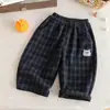 Pantalones para Niños Ropa de Otoño 2026 Nuevos Elegantes Pantalones Casuales para Bebés Niños Pequeños Primavera y Otoño Pantalones Largos a Cuadros para Niños Modernos