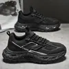 Tênis Dad 25 masculino verão corrida versátil malha moderno casual masculino sola grossa antiderrapante esportivo guerreiro preto