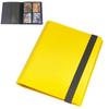 Libro de 9 bolsillos con correa negra para 360 tarjetas, libro de tarjetas de juego de estrellas, colección de tarjetas de juego de animación, libro de tarjetas al por mayor, 4 rejillas de palacio