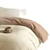 Juego de ropa de cama de cuatro piezas de algodón cepillado grueso de alta gama, 60 hilos, sábanas 100% algodón puro, funda de edredón, sábana bajera, ropa de cama para otoño e invierno