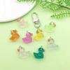 1 Novo Material de Resina Pingente Pingente Série Pato Luminoso Artificial DIY Pulseira Colar Acessórios de Joalheria
