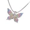 Collar de mariposa de color dopamina para mujer, diseño de nicho ins, dulce, cool, cadena para clavícula, lujo ligero, collar de alta gama, superventas