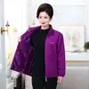 Estilo Otoño e Invierno Ropa para Madres Chaqueta de Coral Fleece Polar para Mujer Sudadera de Forro Polar Top Holgado Engrosado para Personas de Mediana Edad y Mayores