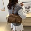 Bolso de mujer estilo Hong Kong, estilo occidental, retro, de gran capacidad, estilo coreano, informal, para ir al trabajo, con almohada para el hombro y las axilas, 2024