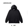 Sudadera de Felpa 100% Algodón para Hombre, Sudadera con Capucha de Otoño, Corte Holgado de Moda, Sudadera Superior de Color Sólido para Pareja