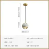 Luminária pendente de balcão de bar designer minimalista nórdico com design de mármore, luminária moderna simples e de luxo leve para sala de jantar e cabeceira