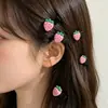Pinza para el Cabello BerryCute y Dulce con Diseño de Fresa, Perfecta para Flequillo y Mechones Laterales, Adecuada para Estudiantes y Niñas