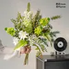 Flores Artificiais de Luxo Francês Flores Falsas Buquês Enfeites Casa Luxo Leve Flor Biomórfica Realista Buquês Decorações