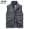 Primavera y verano nuevo chaleco chaleco delgado chaleco para hombre primavera fotografía pesca multibolsillos trabajo chaleco chaqueta 9002JP