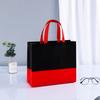 Bolsa Tote de TNT com Logo Impresso, Sacola Tridimensional para Compras de Roupas, Bolsa de TNT para Embalagem, Grande Capacidade para Roupas