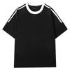 Camiseta Blanca Lisa de Manga Corta de Alta Calidad para Mujer, Estilo Coreano, Moderna, Corte Holgado, Versátil, Favorecedora, Estilo Americano de Nicho, Artesanía Pesada