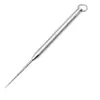 Palito de Liga de Titânio Portátil Retrátil Ferramenta Chaveiro Tudo-em-Um para Tirar Comida dos Dentes e Limpar os Dentes, Ferramenta Multifuncional para Frutas