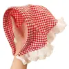 Pañuelo Cuadrado de Encaje Blanco Dulce Estilo Pastoral con Diadema Integrada para Mujer, Pañuelo de Cabeza Atmosférico con Lazo, Hace que el Rostro Parezca Más Pequeño