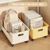Caja de almacenamiento con ruedas bolsa para debajo del escritorio cesta de almacenamiento caja de almacenamiento de libros para el aula herramienta organizadora estante de almacenamiento móvil