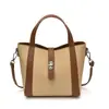 Bolso tipo cubo de moda estilo coreano 2026 nuevo bolso de mano de verano, elegante, simple, versátil bolso de hombro y cruzado para mujer