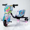 Outlet de fábrica transfronterizo Coche de juguete para niños de 6.5 pulgadas, coche eléctrico de tres ruedas para niños grandes, disponible para alquiler y venta al por menor en la plaza