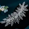 Piezas de Taladro Hechas a Mano con Pedrería Europea y Americana, Diadema de Pelo Prensado de Alta Gama Color Champán, Corona de Pelo de Perlas, Accesorios para Fiesta de Bodas Dz324