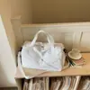 Bolsa de Viagem Grande Capacidade Estilo Coreano-Japonês para Exterior Nova Bolsa Casual de Mão para Academia Separação Úmido/Seco Bolsa para Treino Esportivo