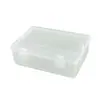 Caja de Embalaje de Plástico Transparente Caja de PP Rectangular Alta con Doble Cierre Tapa abatible Caja de Almacenamiento para Herramientas de Ferretería y Piezas Pequeñas