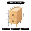 Gabinete de noche de madera maciza para dormitorio Mesa de noche pequeña Gabinete pequeño moderno para el hogar Gabinete de almacenamiento Estante de almacenamiento de noche