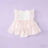Vestido Infantil Nuevo y Elegante de Verano, Lindo Mameluco Vestido de Princesa para Bebé Niña, Vestido para Fiesta de Luna Llena y Cien Días