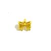 Nepal antiguo oro arco Princesa cuentas de agujero grande 14K oro diy pulsera de perlas collar Nudo de princesa
