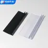 Cuarto de ducha alta permeabilidad tira de goma impermeable forma de F tira de sellado para puerta de vidrio tira anticolisión protector de grietas de puerta 304