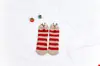 21 otoño e invierno Nuevos calcetines de coral para mujer, calcetines de Navidad de vellón japonés de media cara, calcetines de toalla gruesos y cálidos al por mayor