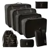 2025 Novas Sacolas Organizadoras Populares para Cosméticos, Mudança, Viagem, Conjunto de Sete Peças para Roupas, Colchas, Roupa Íntima, Desktop Atacado