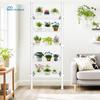 Estante para Flores Balcón de Pie Estante de Almacenamiento Arte de Hierro para el Hogar Sala de Estar Maceta Multicapa Planta en Maceta Plantas Verdes Altura Ajustable