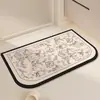 Tapete Simples para Chão de Banheiro Lama de Diatomáceas Absorvente de Água Secagem Rápida Tapete para Pés Antiderrapante Banheiro Fácil de Limpar Tapete para Banheiro de Casa