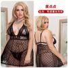Pijama sexy de Amazon para mujer, talla grande, estilo europeo y americano, con encaje negro y tirantes finos, 1113