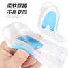 Almohadillas para Talón de Dos Colores, Suaves y Cómodas, Amortiguadoras para Deporte, Media Plantilla Transparente, Copas para Talón en Forma de U, Plantillas para Talón con Espolón Calcáneo Antidesgaste