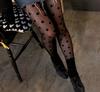 Medias jacquard de seda hilada con núcleo Mu Ruan negras sexys japonesas delgadas súper sexys jk medias negras medias de mujer