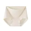 Ropa Interior de Algodón Lyocell para Mujer Triángulo de Seda Antibacteriano con Entrepierna Extendida Bragas Cómodas Transpirables de Cintura Media Ropa Interior para Mujer Femenina
