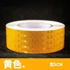 Cinto de advertência noturna de 5 cm a 10 cm a 15 cm de largura, adesivos refletivos fluorescentes, sinais de advertência anticolisão de segurança no trânsito