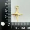 Entrega no mesmo dia de quatro pingentes de colar com zíper de metal, pingentes de cartão de estrela tridimensional, acessórios para pingentes
