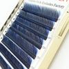 Pestañas Postizas Injertadas Yy de Color Degradado Negro y Azul Comercio Transfronterizo Plantación Natural Sándwich Trébol Al Por Mayor En Stock