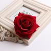 Cabeza de Rosa de Terciopelo Simulado Pastel Horneado Rosa Roja Material para Corsage Flor Decorativa para Ropa Flor de Boda