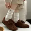 Calcetines estilo miu para mujer otoño invierno calcetines de media pantorrilla color liso calcetines holgados calcetines versátiles simples con botón algodón puro calcetines largos estilo básico