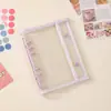 Bolsa de almacenamiento para álbum de fotos de cuaderno de hojas sueltas con purpurina tamaño A5 libro de almacenamiento translúcido esmerilado libro de tarjetas postal polo caza de estrellas