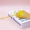 Ramo de Rosas de Lámina de Oro 24K, Flores Artificiales Eternas, Regalo de San Valentín Cumpleaños, Regalo de Navidad, Hecho a Mano